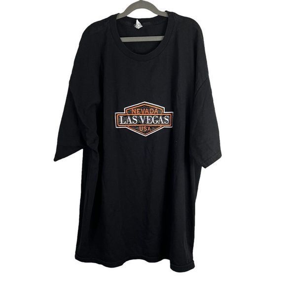 LAS VEGAS Harley Inspired Black Crew Neck Souvenir Tee‎ (2XL) - Picture 6 of 6